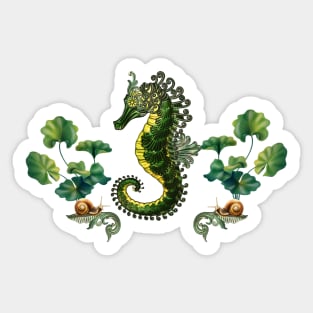 Wonderful elegant fantasy seahorse Sticker